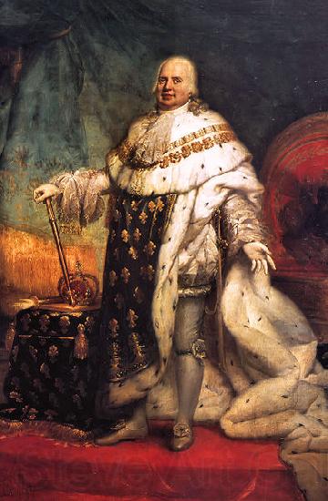 Pierre-Narcisse Guerin Portrait of Louis XVIII of France Norge oil painting art